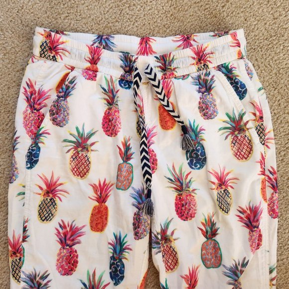 NWOT J. Crew Seaside Pants in Ratti Painted Pineapple SUMMER - Picture 8 of 12